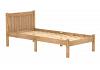 3ft Single Rio Waxed Wood, Low Footend Shaker Style Bed Frame 4